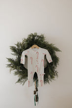 Load image into Gallery viewer, Bamboo Zip Pajamas | Candy Cane
