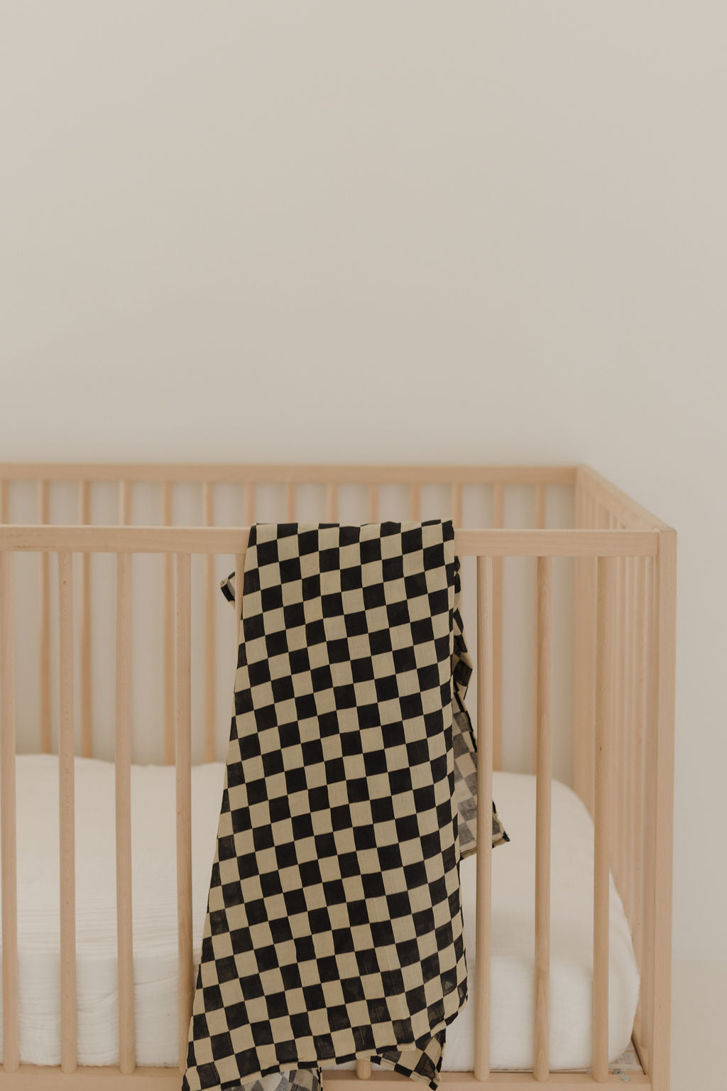 Muslin Swaddle | Black Checkerboard