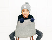 Load image into Gallery viewer, Heather Grey Pom Pom Hat
