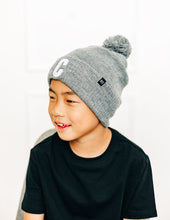 Load image into Gallery viewer, Heather Grey Pom Pom Hat
