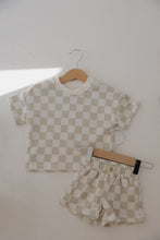 Load image into Gallery viewer, French Terry Short Set | Checkerboard
