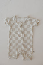 Load image into Gallery viewer, Bamboo Zip Shortie | Checkerboard
