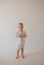 Load image into Gallery viewer, Bamboo Short Set | White &amp; Black Lightning Bolt
