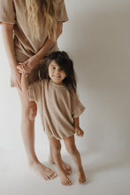 Load image into Gallery viewer, Terry T-Shirt Romper | Tan

