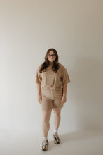 Load image into Gallery viewer, Women&#39;s Terry Short Set | Tan
