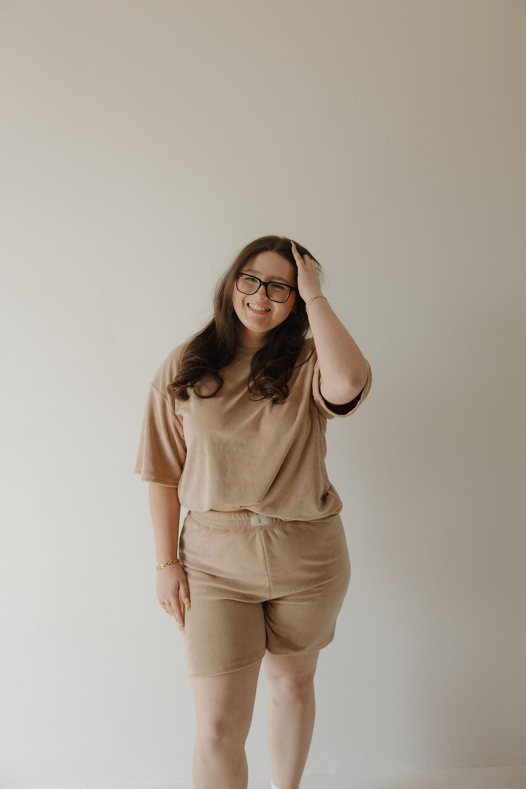 Women's Terry Short Set | Tan