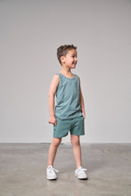Load image into Gallery viewer, Raw Edge Harem Short - Teal
