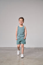 Load image into Gallery viewer, Raw Edge Harem Short - Teal
