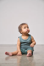 Load image into Gallery viewer, Raw Edge Harem Short - Teal

