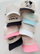 Load image into Gallery viewer, Trophy Wife - Black Vintage Trucker Hat
