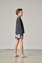Load image into Gallery viewer, Boys Swim Short - Monochrome Watercolor
