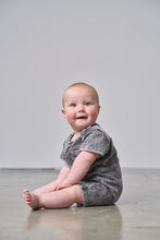 Load image into Gallery viewer, Acid Wash Shortie Romper - Black
