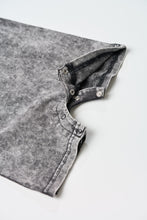 Load image into Gallery viewer, Acid Wash Shortie Romper - Black
