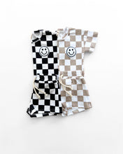 Load image into Gallery viewer, Checkered Shorts Set | Latte
