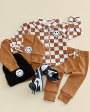 Load image into Gallery viewer, Cotton Shacket | Smiley Checkered Copper
