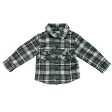 Load image into Gallery viewer, Charcoal Flannel Shacket
