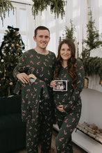 Load image into Gallery viewer, Men&#39;s Bamboo Pajamas | Candy Cane Lane
