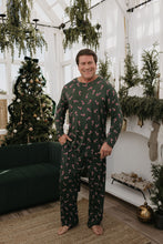Load image into Gallery viewer, Men&#39;s Bamboo Pajamas | Candy Cane Lane
