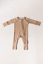 Load image into Gallery viewer, Bamboo Zip Pajamas | Pumpkin Pie
