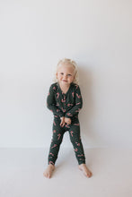 Load image into Gallery viewer, Bamboo Two Piece Pajamas | Candy Cane Lane
