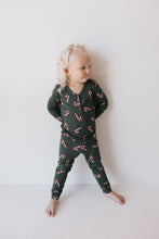 Load image into Gallery viewer, Bamboo Two Piece Pajamas | Candy Cane Lane
