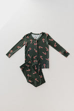 Load image into Gallery viewer, Bamboo Two Piece Pajamas | Candy Cane Lane
