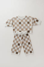 Load image into Gallery viewer, Knit Pant Set | Into the Woods Checkerboard
