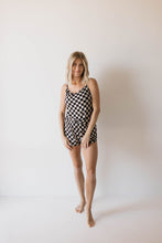 Load image into Gallery viewer, Women&#39;s Bamboo Cami Set | Black Checkerboard
