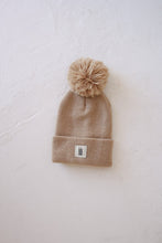 Load image into Gallery viewer, ff Knit Pom Top Beanie | Taupe
