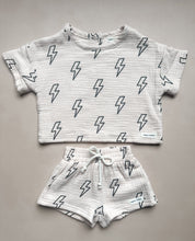 Load image into Gallery viewer, 100% Muslin Cotton Short Set - Lightning Fast
