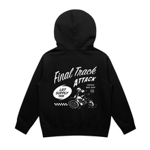 Load image into Gallery viewer, THE FINAL TRACK ATTACK HOODIE - RECYCLED BLACK
