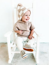 Load image into Gallery viewer, TAN CHECKERED BEANIE
