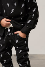 Load image into Gallery viewer, Lightning Bolt Jogger - Black
