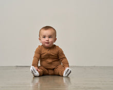 Load image into Gallery viewer, 2-Way Zip Romper- Chestnut
