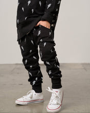 Load image into Gallery viewer, Lightning Bolt Jogger - Black
