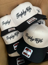 Load image into Gallery viewer, Trophy Wife - Black Vintage Trucker Hat
