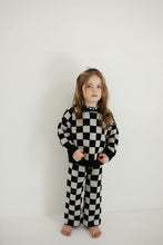 Load image into Gallery viewer, Knit Pant Set | Black Checkerboard
