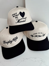 Load image into Gallery viewer, Trophy Wife - Black Vintage Trucker Hat

