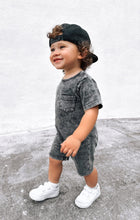 Load image into Gallery viewer, Acid Wash Shortie Romper - Black
