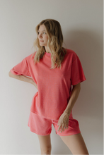 Load image into Gallery viewer, Women&#39;s Terry Short Set | Strawberry
