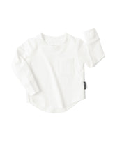 Load image into Gallery viewer, Long Sleeve Pocket Tee - White
