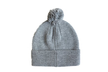 Load image into Gallery viewer, Heather Grey Pom Pom Hat
