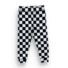 Load image into Gallery viewer, BAMBOO RIB LEGGINGS- B+W Check
