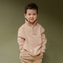 Load image into Gallery viewer, Cascade Quarter Zip Sweatshirt | Kids | Mushroom
