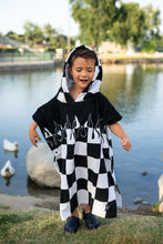 Load image into Gallery viewer, Checker Flame Hooded Towel
