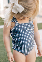 Load image into Gallery viewer, Navy Gingham One-Piece
