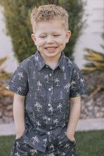 Load image into Gallery viewer, Navy Surfer Linen Button Up Shirt
