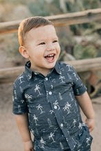 Load image into Gallery viewer, Navy Surfer Linen Button Up Shirt
