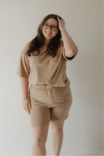 Load image into Gallery viewer, Women&#39;s Terry Short Set | Tan
