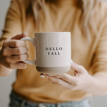 Load image into Gallery viewer, Hello Fall 14oz. Stoneware Coffee Mug
